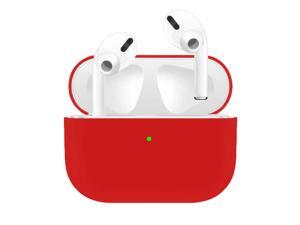 For Airpods Pro Silicone Earphone Case For Airpods Pro Shockproof Cases For Apple Bluetooth Headset Protective Cover red For Airpods Pro Silicone Earphone Case For Airpods Pro Shockproof Cases For Apple Bluetooth Headset Protective Cover red