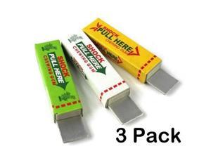 3pcs Electric Shock Chewing Gum Tricky Prank Gag Funny Toy for Shock Friends Practical Joke 3pcs Electric Shock Chewing Gum Tricky Prank Gag Funny Toy for Shock Friends Practical Joke