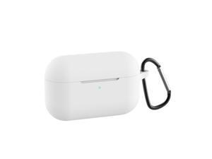 Silicone Case for AirPods Pro Earphone Full Body Protective Cover Shockproof Storage Shell with Carabiner Clip for Outdoor Travel Milky white Airpods Pro Silicone Case for AirPods Pro Earphone Full Body Protective Cover Shockproof Storage Shell with Carabiner Clip for Outdoor Travel Milky white Airpods Pro