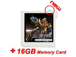 SKY3DS + 16GB memory card, cheap sky3ds flashcard to play 3DS games one all New 3DS, 3DS, 2DS consoles SKY3DS + 16GB memory card, cheap sky3ds flashcard to play 3DS games one all New 3DS, 3DS, 2DS consoles
