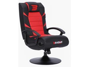 BraZen Pride Gaming Chair - Red/Black - Suitable for PC, Xbox, Nintendo, PlayStation - 2.1 Bluetooth with Surround Sound - Comfortable & Ergonomic-Max Weight of 120 kg - Breathable Material & Pedestal BraZen Pride Gaming Chair - Red/Black - Suitable for PC, Xbox, Nintendo, PlayStation - 2.1 Bluetooth with Surround Sound - Comfortable & Ergonomic-Max Weight of 120 kg - Breathable Material & Pedestal