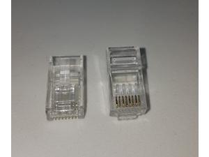 Cat 6 Modular Plug for 23 AWG Round 8P8C Solid RJ 45 cable , 20 Pieces / Pack Cat 6 Modular Plug for 23 AWG Round 8P8C Solid RJ 45 cable , 20 Pieces / Pack