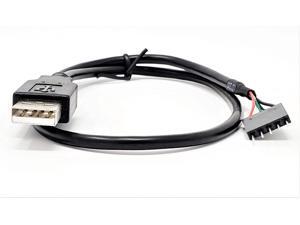 Adapter Cable, USB 2.0, IDC 5 Male (single row) to USB A Male Adapter Cable, USB 2.0, IDC 5 Male (single row) to USB A Male