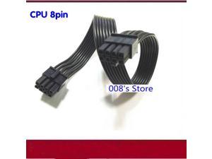 New Laptop Power Wire Connector For 12" Single Sleeved 8 Pin ATX CPU to 8( 4+4) -Pin Computer Extension Cable