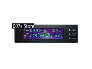 New auto Fan Speed Controller For Promotion 5.25" Front Panel 3 CPU 60cm Temperature Sensor Color LCD Cisplay Speed Regulator