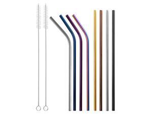 10Pcs 8.5in Stainless Steel Drinking Straws Reusable Metal Drinking Straws for 20oz Tumbler 10Pcs 8.5in Stainless Steel Drinking Straws Reusable Metal Drinking Straws for 20oz Tumbler