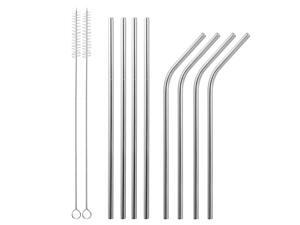 10Pcs 8.5in Stainless Steel Drinking Straws Reusable Metal Drinking Straws for 20oz Tumbler 10Pcs 8.5in Stainless Steel Drinking Straws Reusable Metal Drinking Straws for 20oz Tumbler