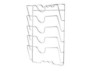 Mounted Pot Lid Rack Pot Cover Organizer Holder for Cabinet Door Wall 5 Lids Mounted Pot Lid Rack Pot Cover Organizer Holder for Cabinet Door Wall 5 Lids