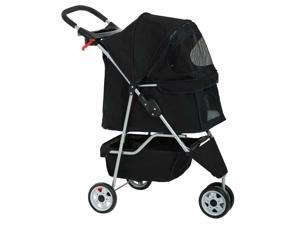 New Black Pet Stroller Cat Dog Cage 3 Wheels Stroller Travel Folding Carrier T13 New Black Pet Stroller Cat Dog Cage 3 Wheels Stroller Travel Folding Carrier T13