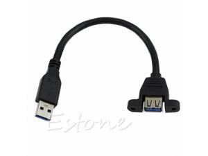 1 USB 3.0 Extension Male to Female Molded Panel Mount Extention Port Cable 3D Printer 1 USB 3.0 Extension Male to Female Molded Panel Mount Extention Port Cable 3D Printer