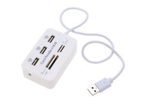 Combo USB 2.0 3P Hub All in One SD MS MMC TF Memory Card Reader Vertical Type WH Combo USB 2.0 3P Hub All in One SD MS MMC TF Memory Card Reader Vertical Type WH