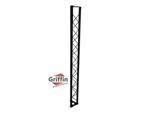 Triangle Truss Segment Extension by GRIFFIN | 5Ft Extra Trussing Section for DJ Booth Lighting System Stand | Mount Light Cans & Sound Effects for Pro Audio Equipment Gear | Parties, Live Gigs & Stage
