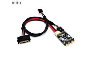 9pin USB Header 1 to 2 Extension Cable Desktop 9Pin USB HUB USB 2.0 9pin Connector Adapter Port Multiplier with SATA Power Cable 9pin USB Header 1 to 2 Extension Cable Desktop 9Pin USB HUB USB 2.0 9pin Connector Adapter Port Multiplier with SATA Power Cable