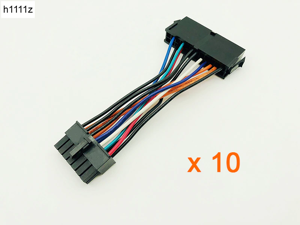 10PCS Power Supply Cable Cord 10cm 18AWG Wire ATX 24 pin to 14 pin Adapter Cable for Lenovo IBM Dell Q77 B75 A75 Q75 Motherboard 10PCS Power Supply Cable Cord 10cm 18AWG Wire ATX 24 pin to 14 pin Adapter Cable for Lenovo IBM Dell Q77 B75 A75 Q75 Motherboard