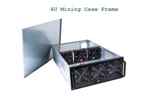 4U Mining Case Frame Fit For 6/8 Graphics Card Steel Open Air Mining Server Chassis With 6 Fans For ETH/BTC/LTC/ETC Mining 4U Mining Case Frame Fit For 6/8 Graphics Card Steel Open Air Mining Server Chassis With 6 Fans For ETH/BTC/LTC/ETC Mining