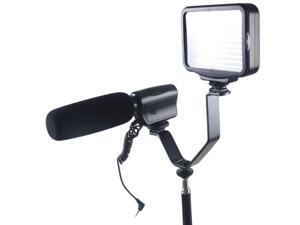 1pcs Dual Hot Shoe V Mount Bracket for Video Lights Microphones or Monitors on Cameras and Camcorders 1pcs Dual Hot Shoe V Mount Bracket for Video Lights Microphones or Monitors on Cameras and Camcorders