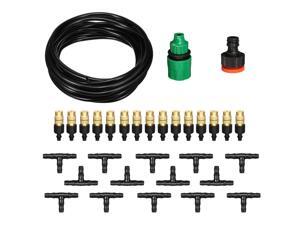 Garden Outdoor Cooling Misting System Kit 10M Water Spray Mist Atomizing Hose Nozzles Set Greenhouse Watering Irrigation Tools Garden Outdoor Cooling Misting System Kit 10M Water Spray Mist Atomizing Hose Nozzles Set Greenhouse Watering Irrigation Tools