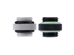 PC Computer Water Cooling Accessories G1/4 Dual External Thread Hose Connector for PC Water Cooling Cooler System Black White PC Computer Water Cooling Accessories G1/4 Dual External Thread Hose Connector for PC Water Cooling Cooler System Black White