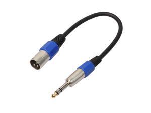 3P XLR Male Jack to 1/4 6.35mm Female Plug Stereo Microphone Adapter Cable 3P XLR Male Jack to 1/4 6.35mm Female Plug Stereo Microphone Adapter Cable