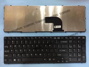 Laptop Keyboard Compatible for Sony VAIO SVP1321A1CT SVP132A1CW SVP132A1CV SVP132A1CM US Black No Frame