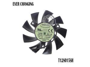 T128015SH 75MM 2P 2Pin DC 12V 0.32AMP Cooling Fan For EVGA GTX 650 650Ti GTS 450 Graphics Card Cooler Fans