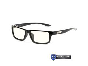 Gunnar RIOT Computer Glasses, Onyx Frames, Clear-Natural Lens, Blue Light and 100% UV protection, RIO-00109