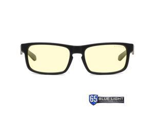 Gunnar Enigma Computer Glasses with Gunnar Focus, Onyx Frames, Amberr Lens, 65% Blue Light and 100% UV Protection, ENI-00101