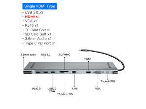 Baseus USB Type C HUB to 3.0 USB HDMI RJ45 USB HUB for MacBook Pro Accessories USB Splitter Multi 11 Ports Type C HUB USB-C HUB Baseus USB Type C HUB to 3.0 USB HDMI RJ45 USB HUB for MacBook Pro Accessories USB Splitter Multi 11 Ports Type C HUB USB-C HUB