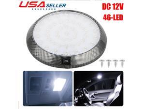 DC12V 46LED Round Car Vehicle Interior Dome Light Indoor Roof Ceiling Lamp White DC12V 46LED Round Car Vehicle Interior Dome Light Indoor Roof Ceiling Lamp White