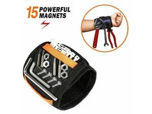 Magnetic Wristband with 15 Strong Magnets for Holding Screws Nails Drill Bits Magnetic Wristband with 15 Strong Magnets for Holding Screws Nails Drill Bits