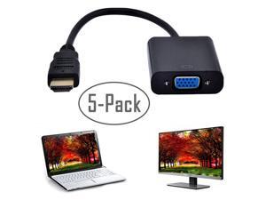 5PCS 1080P HDMI Male to VGA Female Converter Adapter Cable for PC Laptop HDTV 5PCS 1080P HDMI Male to VGA Female Converter Adapter Cable for PC Laptop HDTV