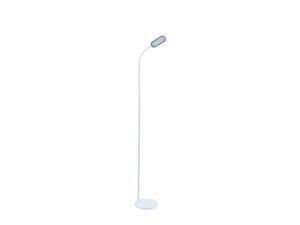 LED Floor Lamp with Adjustable Gooseneck, Adjustable Color Temperature, and Color Setting - White LED Floor Lamp with Adjustable Gooseneck, Adjustable Color Temperature, and Color Setting - White