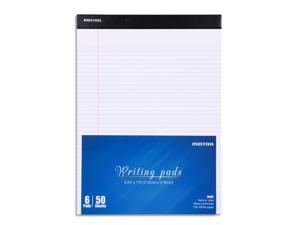 Mintra Office Basic Legal Pads 6pk, 8.5in x 11in, Narrow Ruled, White