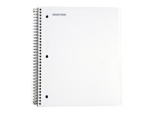 Mintra Office Durable Spiral Notebooks, 3 Subject, 3 PACK, Wide Ruled