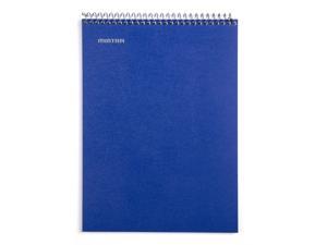 Mintra Office Top Bound Durable Spiral Notebooks, 3 PACK, Stiff Back, 100 Sheets, Moisture Resistant Cover, School, Office, Business, Professional, College Ruled 3pk