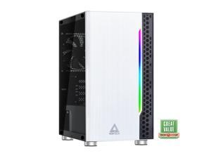 Montech Flyer Micro ATX Computer Gaming Case/ High-Airflow, Acrylic Side Panel, Pre-Installed 2 x 120mm Fan, Hairline Surface Front Panel, RGB LED Shinning Strip/ Micro ATX, Mini-ITX/ Black, White Montech Flyer Micro ATX Computer Gaming Case/ High-Airflow, Acrylic Side Panel, Pre-Installed 2 x 120mm Fan, Hairline Surface Front Panel, RGB LED Shinning Strip/ Micro ATX, Mini-ITX/ Black, White