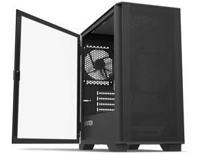 Montech AIR 100 LITE MICRO-ATX Tower with Two Silent Fans Pre Installed, Ultra-Minimal Design, Fine Mesh Front Panel, High Airflow, Unique Side Swivel Tempered Glass, Dust Protection, Black Montech AIR 100 LITE MICRO-ATX Tower with Two Silent Fans Pre Installed, Ultra-Minimal Design, Fine Mesh Front Panel, High Airflow, Unique Side Swivel Tempered Glass, Dust Protection, Black