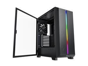 MONTECH SKY ONE LITE / Black Steel / High Airflow / Fine Mesh / Tempered Glass ATX Gaming Mid Tower Computer Case / Build In ARGB