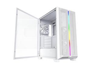 MONTECH SKY ONE LITE ATX Gaming Computer Case with 3 High Airflow Fans, Mesh Front Panel Tempered Glass, ATX Micro-ATX PC Case Mid Tower with ARGB Lighting Strip, TYPE-C & Dual USB 3.0 Ports