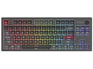Montech MKey TKL Mechanical Gaming Keyboard: Customizable RGB LED, Premium MDA Profile PBT Keycap, Engineered Acoustics, Hot-Swappable Gateron G Pro 2.0 Switches, Stunning Osaka Castle Theme, Darkness