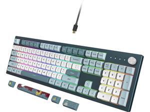 Montech MKey Mechanical Gaming Keyboard: Customizable RGB LED, Premium MDA Profile PBT Keycap, Engineered Acoustics, Hot-Swappable, Gateron G Pro 2.0 Switches, Stunning Osaka Castle Theme, Freedom