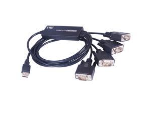 Plugadget FTDI CHIP 4 Port USB to Serial RS232 DB9 Adapter Cable Plugadget FTDI CHIP 4 Port USB to Serial RS232 DB9 Adapter Cable