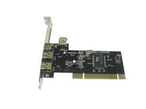 Plugadget Firewire IEEE 1394 4/6 Pin PCI to 1394 DV Card Controller Video Capture Card Adapter with 6 to 4pin Firewire Cable