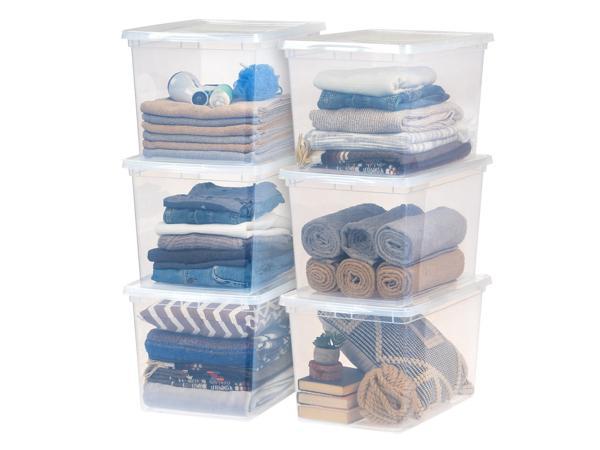 Iris Usa 10 Pack Plastic Hobby Art Craft Supply Organizer Storage  Containers with Latching Lid