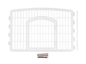 IRIS 24-inch Exercise 4-Panel Playpen Door Panel Add-On, White IRIS 24-inch Exercise 4-Panel Playpen Door Panel Add-On, White
