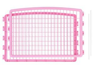 IRIS 24-inch Pet Playpen 2 Panel Add-On, Pink IRIS 24-inch Pet Playpen 2 Panel Add-On, Pink