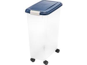 IRIS Airtight Pet Food Storage Container, 47 Quart, Navy IRIS Airtight Pet Food Storage Container, 47 Quart, Navy