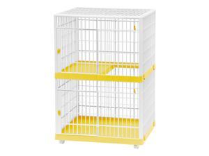 IRIS 2-Tier Cat Cage, Yellow IRIS 2-Tier Cat Cage, Yellow