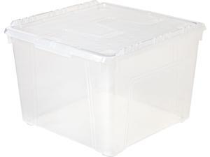 IRIS 60 Quart Wing Lid Storage Box, 6 Pack, Clear IRIS 60 Quart Wing Lid Storage Box, 6 Pack, Clear