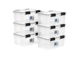IRIS 19 Quart WEATHERTIGHT® Storage Box, 6 Pack, Clear IRIS 19 Quart WEATHERTIGHT® Storage Box, 6 Pack, Clear